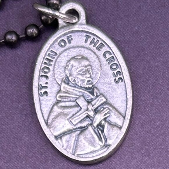 Saint St. John of the Cross Italy Religious Medal Necklace - Picture 1 of 6
